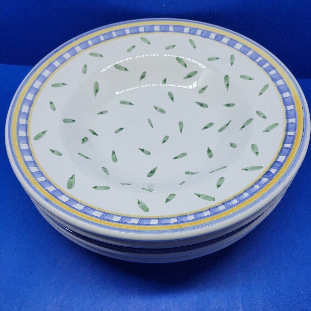Williams Sonoma Tournesol Rimmed Soup Bowls Bundle Of 4 - Picture 8 of 8